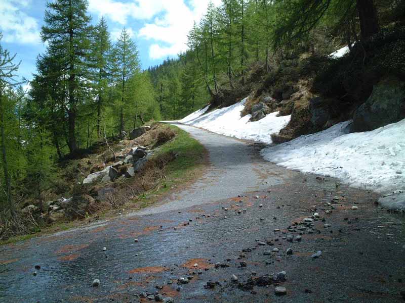 Le condizioni della strada non sono sempre impeccabili